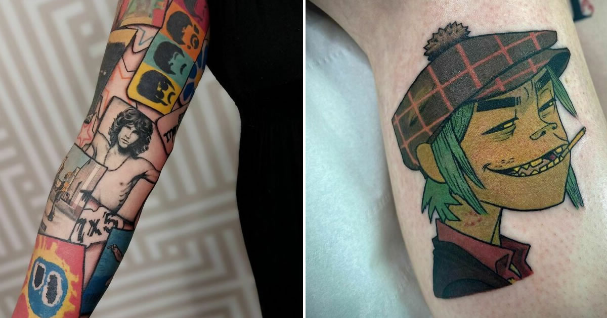 Música na pele: Tatuagens que ecoam canções e histórias (42 fotos)