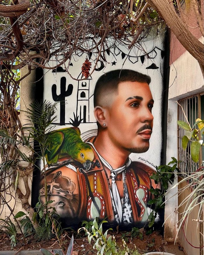 Natureza em retratos: Murais de Fábio Gomes transformam árvores em cabelos artísticos (25 fotos) 20