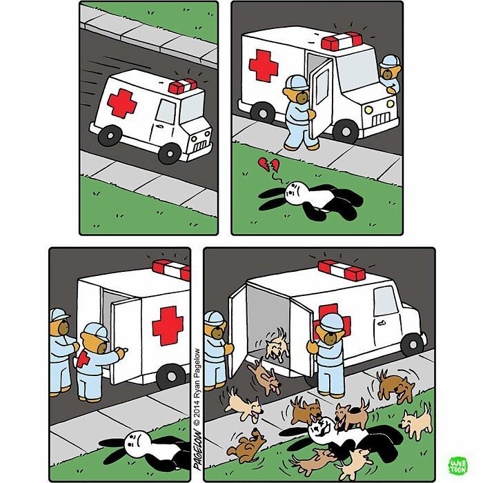 Personagens adoráveis e reviravoltas sombrias no mundo das ilustrações (28 fotos) 10