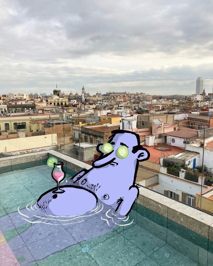 Artista continua 'Invasões divertidas' em fotos de desconhecidos no Instagram (33 fotos) 23