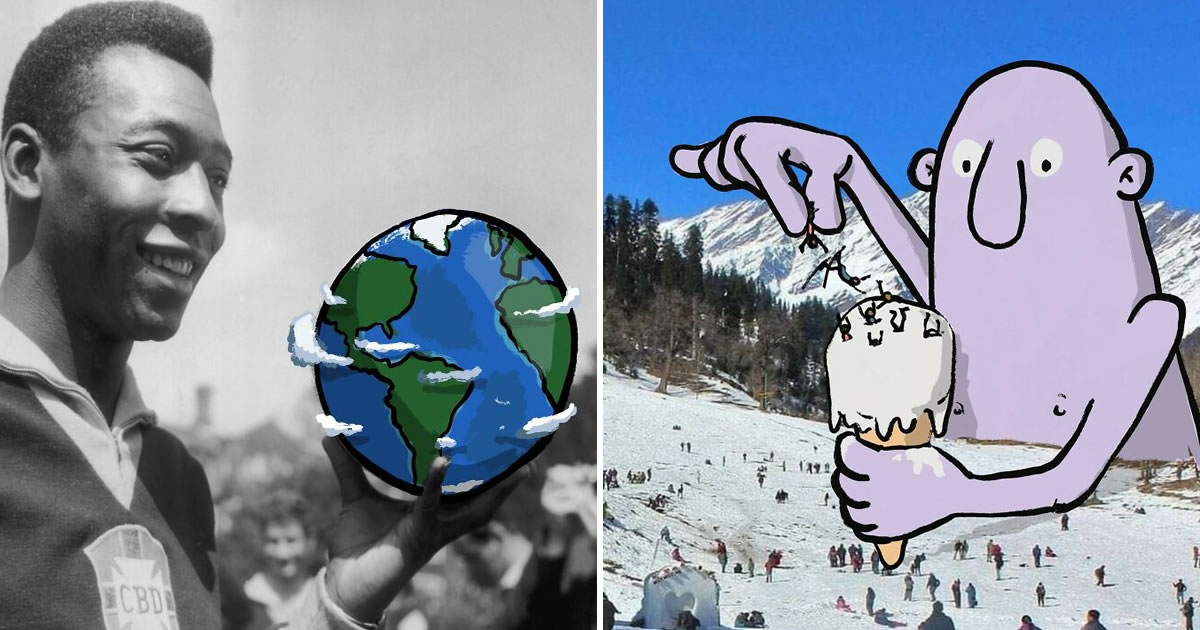 Artista continua ‘Invasões divertidas’ em fotos de desconhecidos no Instagram (33 fotos)