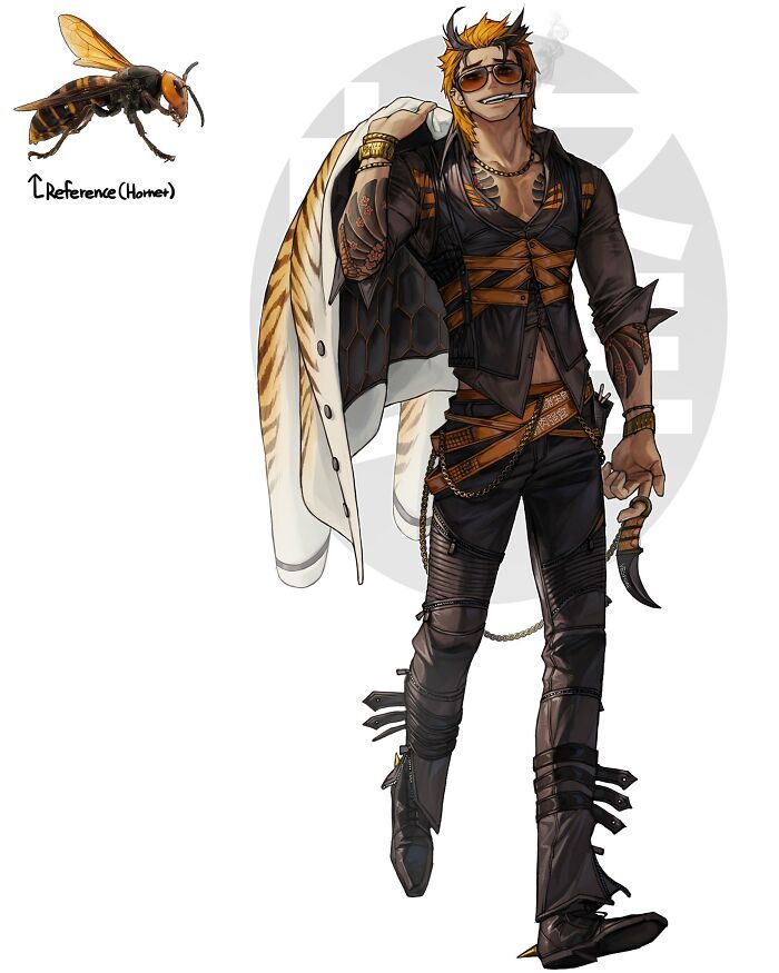 19 personagens de anime detalhados criados por Rinotuna, inspirados em itens cotidianos 18