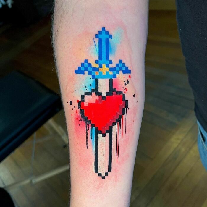 42 tatuagens de videogame incríveis para os gamers de coração 36