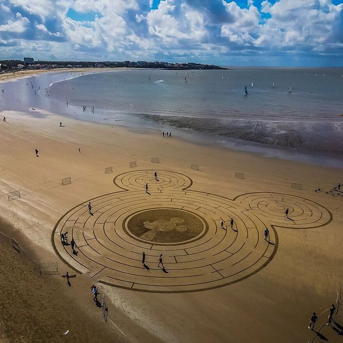 Artista produz grandiosas obras de arte na areia da praia (32 fotos) 32