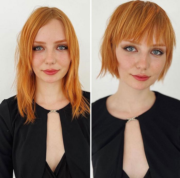 Cabeleireira mostra como um bom corte de cabelo transforma as pessoas (40 fotos) 40