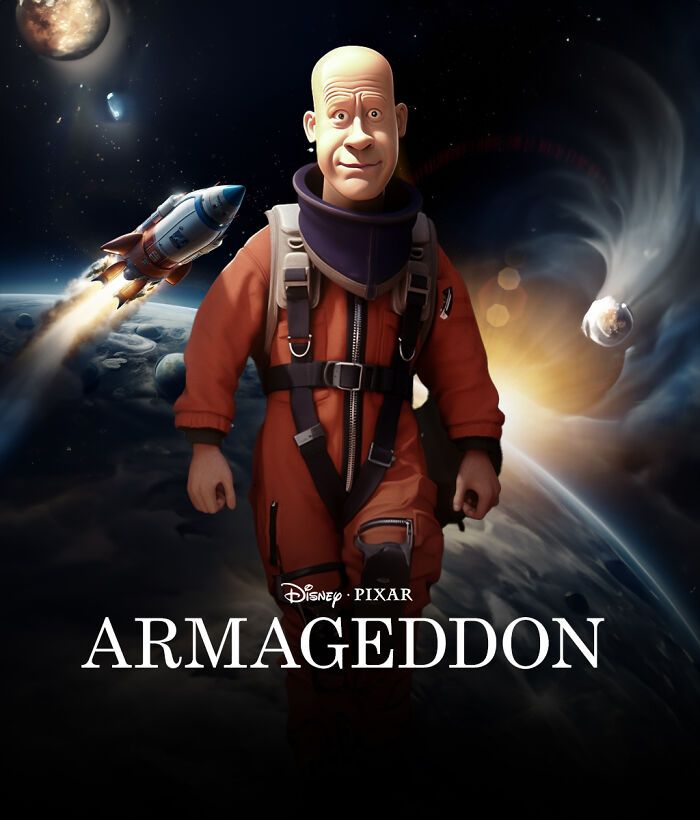Recriei filmes famosos com estilo Pixar usando Photoshop e Inteligência Artificial (37 Ilustrações) 3 Recriei filmes famosos com estilo Pixar usando Photoshop e Inteligência Artificial (37 Ilustrações) 3