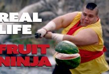 Fruit Ninja na vida real em Dubstep 5
