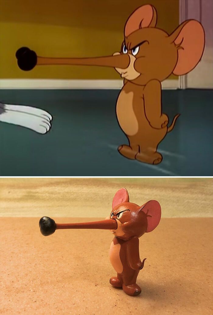 Artista japonês recria momentos infortunados de Tom e Jerry em esculturas divertidas (20 fotos) 4