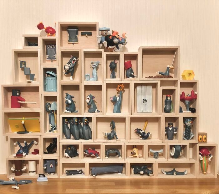 Artista japonês recria momentos infortunados de Tom e Jerry em esculturas divertidas (20 fotos) 20