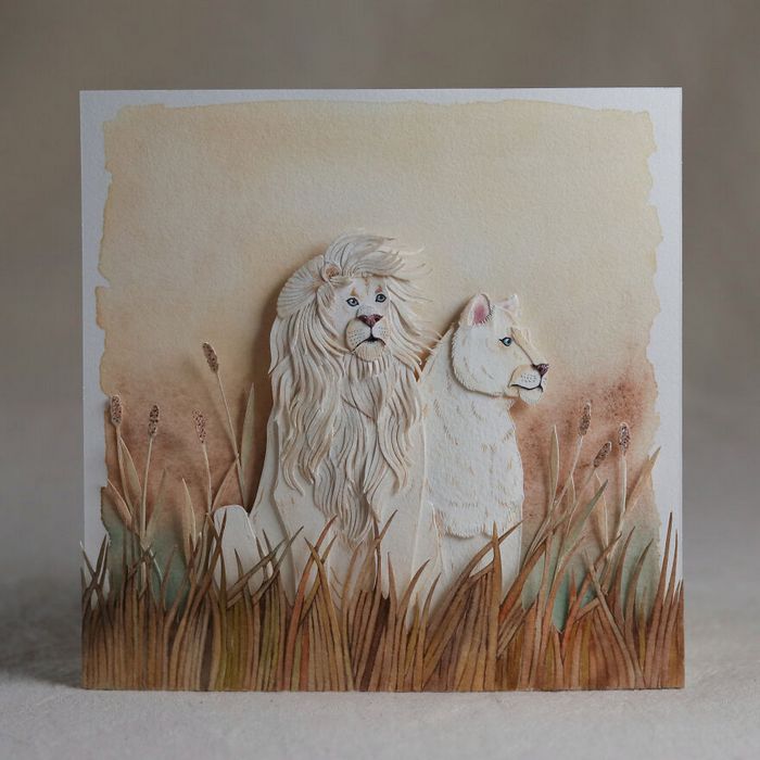 Beleza rara: Arte em papel das mutações genéticas do albinismo (24 Fotos) 10