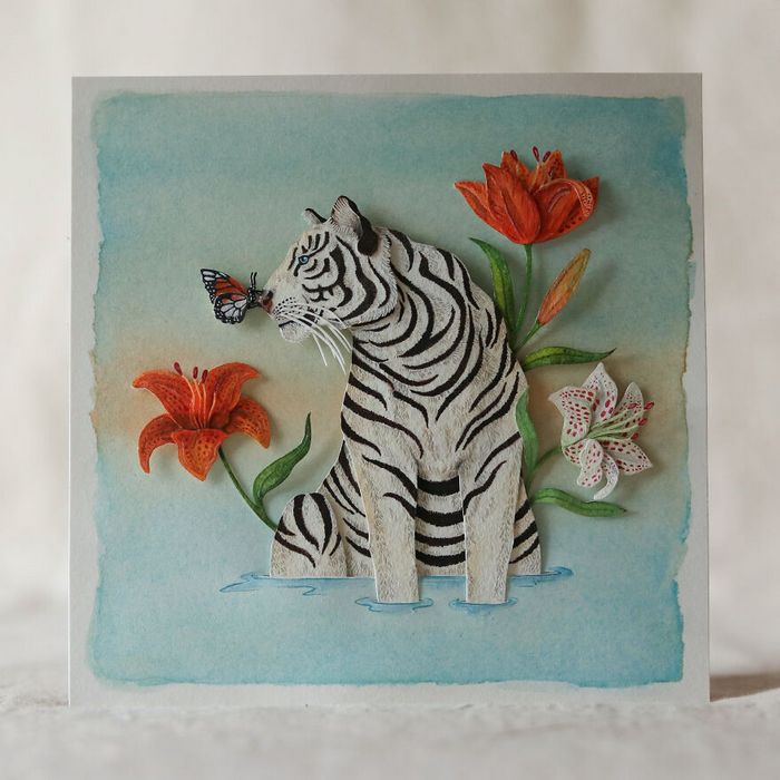 Beleza rara: Arte em papel das mutações genéticas do albinismo (24 Fotos) 21