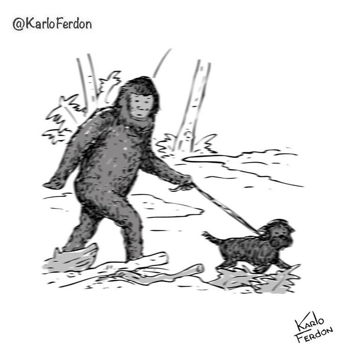 22 cartoons virais e sem palavras com cães de Karlo Ferdon 11