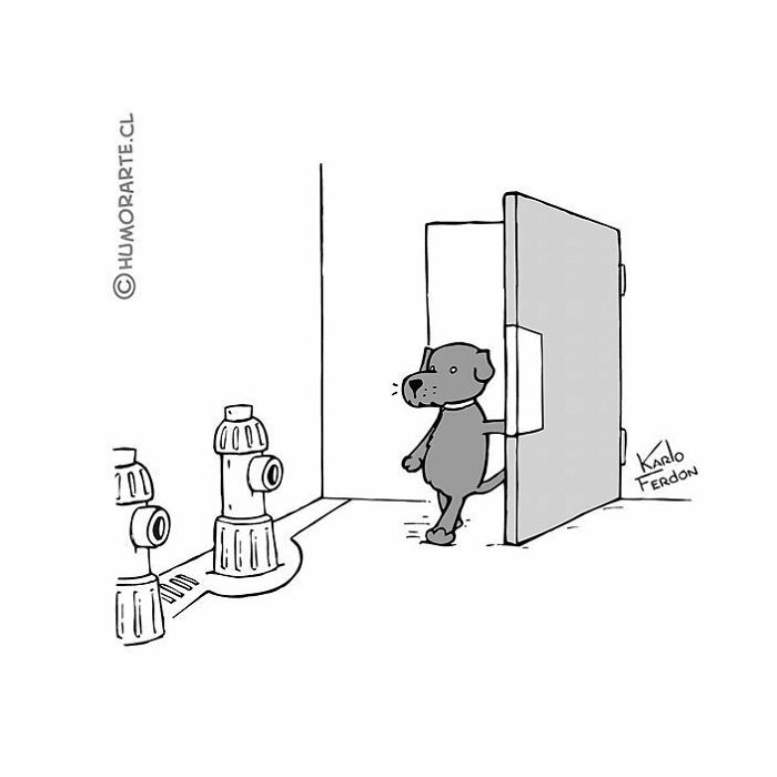 22 cartoons virais e sem palavras com cães de Karlo Ferdon 19