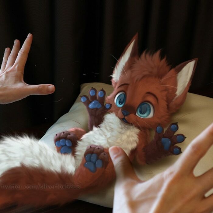 Conheça este artista: Desenhando animais adoráveis em nosso cotidiano! (35 fotos) 14