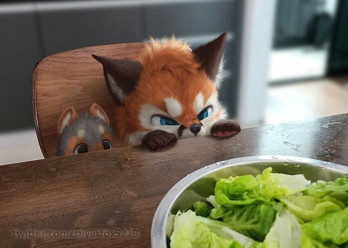 Conheça este artista: Desenhando animais adoráveis em nosso cotidiano! (35 fotos) 20