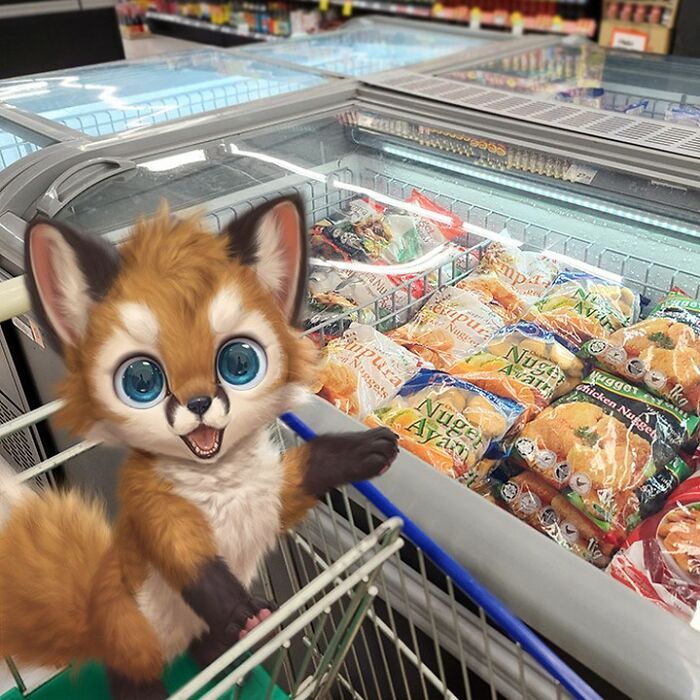 Conheça este artista: Desenhando animais adoráveis em nosso cotidiano! (35 fotos) 31