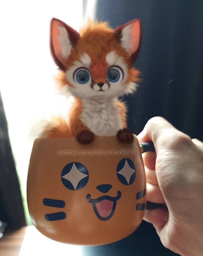 Conheça este artista: Desenhando animais adoráveis em nosso cotidiano! (35 fotos) 35