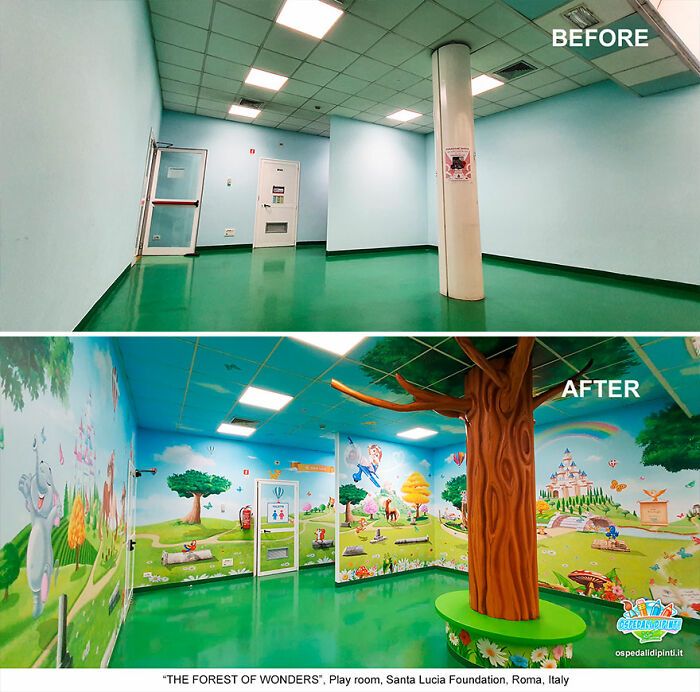 Descubra 26 murais em hospitais: Transformações mágicas para levar conforto 25