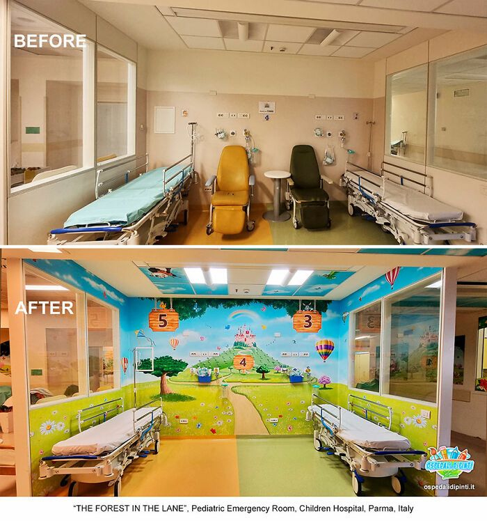 Descubra 26 murais em hospitais: Transformações mágicas para levar conforto 26