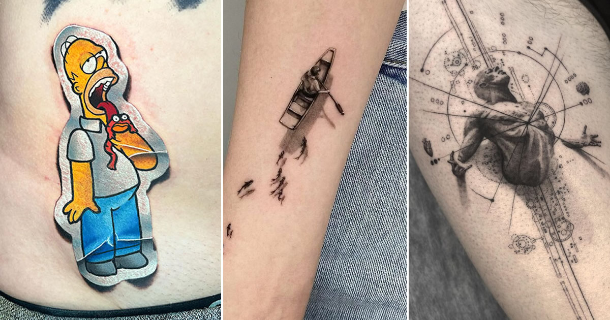 42 melhores tatuagens 3D que podem inspirar sua próxima arte corporal