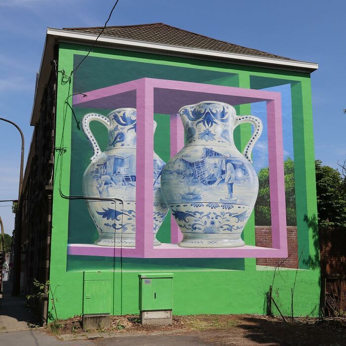 42 murais instigantes com efeito 3D pintados por este artista Holandês 5