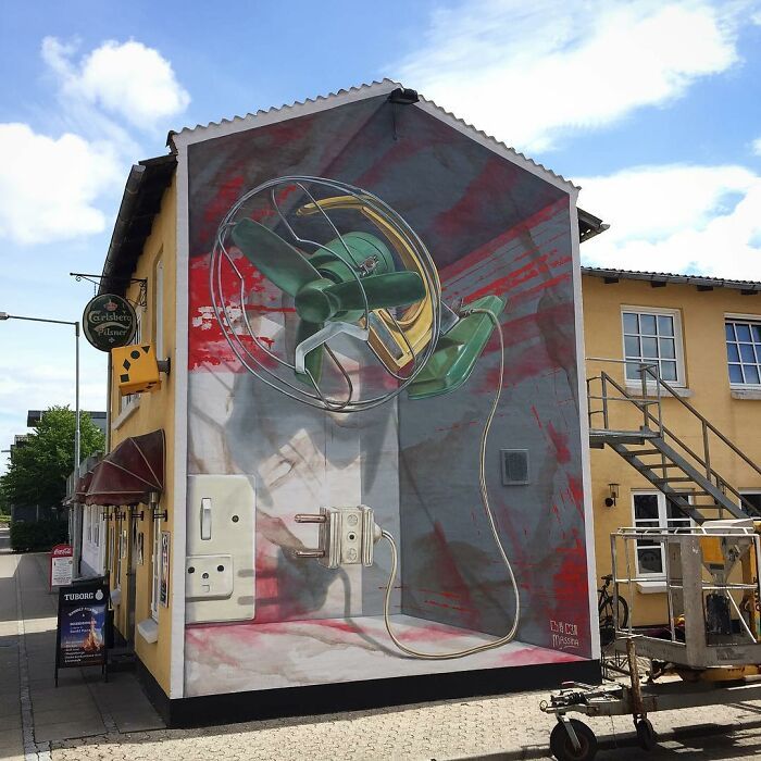 42 murais instigantes com efeito 3D pintados por este artista Holandês 10