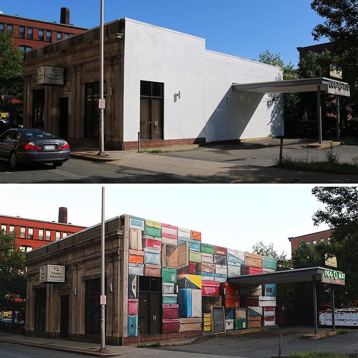 42 murais instigantes com efeito 3D pintados por este artista Holandês 12