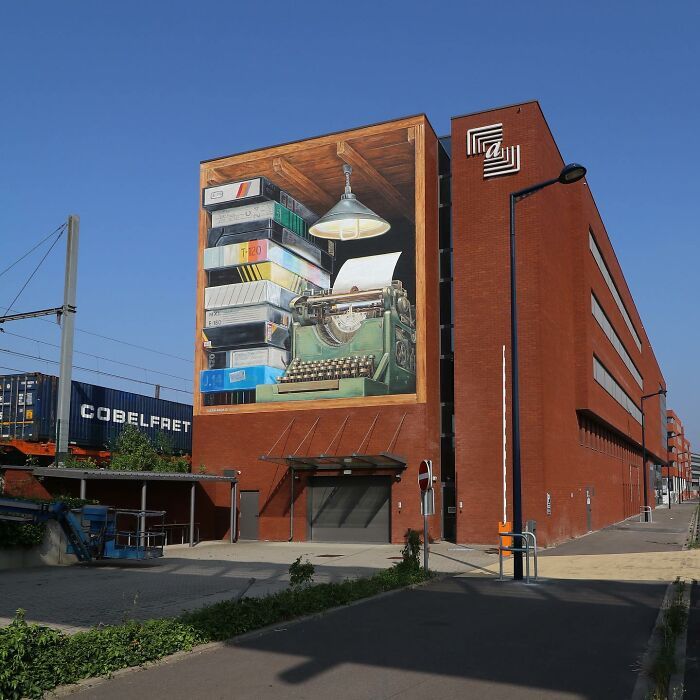 42 murais instigantes com efeito 3D pintados por este artista Holandês 14