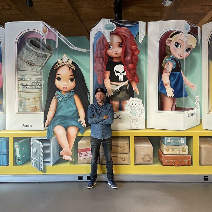 42 murais instigantes com efeito 3D pintados por este artista Holandês 28