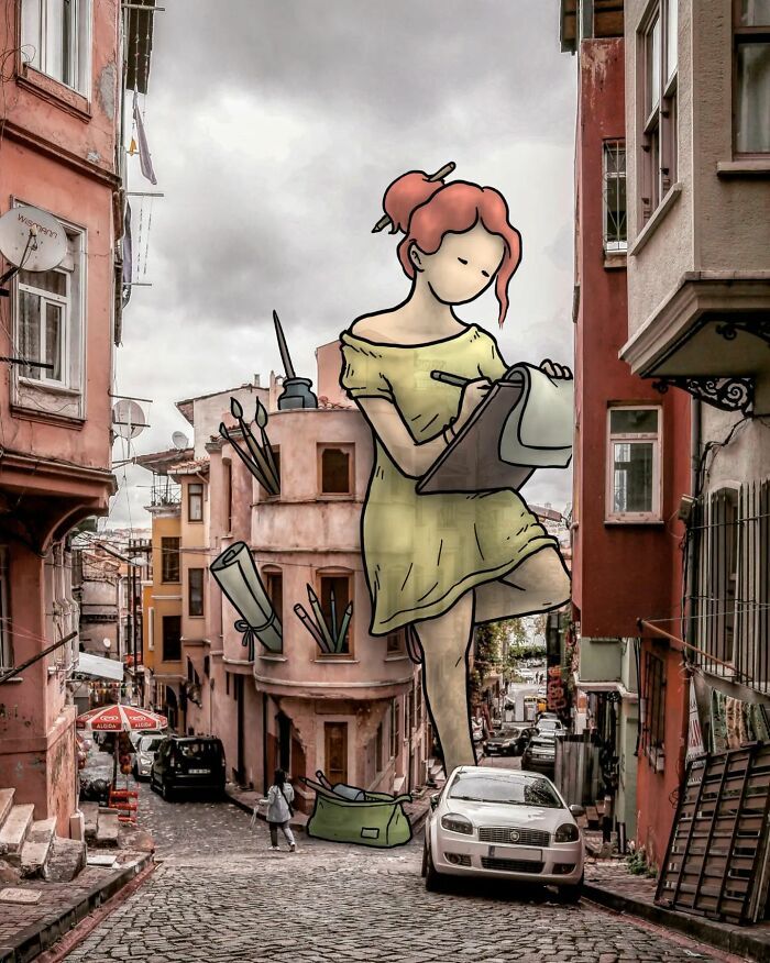 Descubra o mundo secreto dos gigantes nas ruas da Turquia: 42 ilustrações incríveis 14