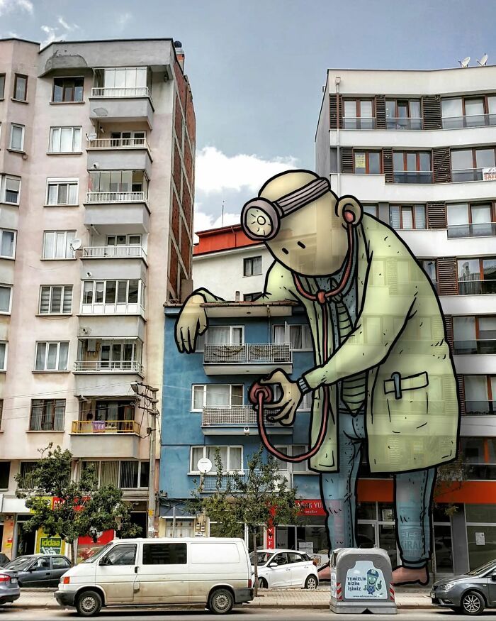 Descubra o mundo secreto dos gigantes nas ruas da Turquia: 42 ilustrações incríveis 21