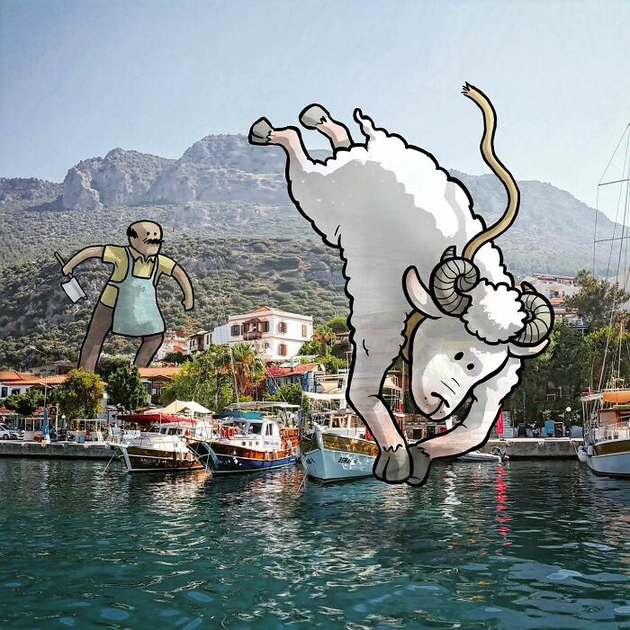 Descubra o mundo secreto dos gigantes nas ruas da Turquia: 42 ilustrações incríveis 30