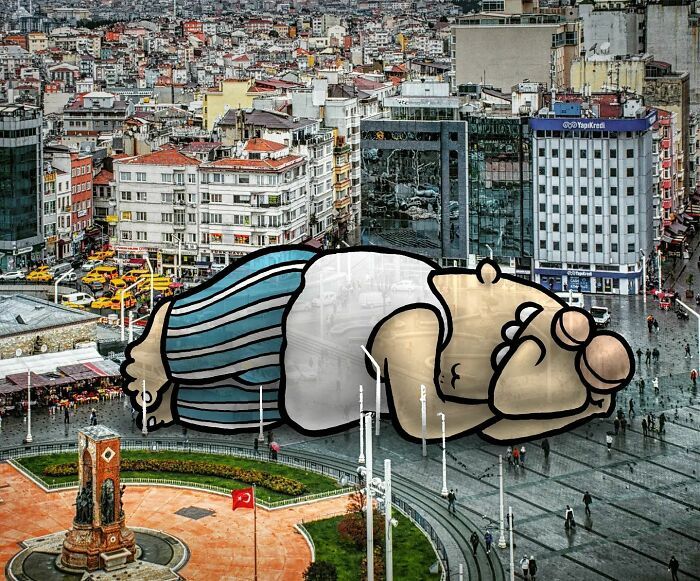 Descubra o mundo secreto dos gigantes nas ruas da Turquia: 42 ilustrações incríveis 34