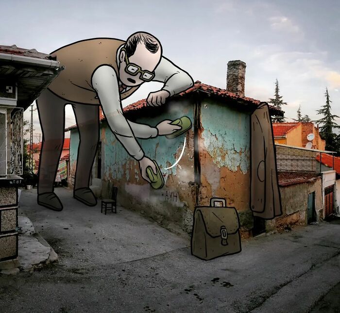 Descubra o mundo secreto dos gigantes nas ruas da Turquia: 42 ilustrações incríveis 36