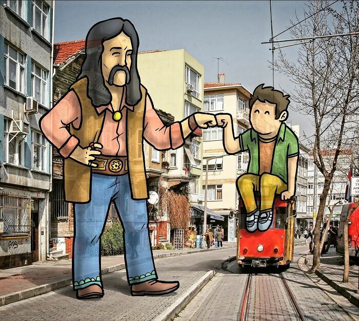 Descubra o mundo secreto dos gigantes nas ruas da Turquia: 42 ilustrações incríveis 38