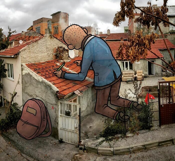 Descubra o mundo secreto dos gigantes nas ruas da Turquia: 42 ilustrações incríveis 41