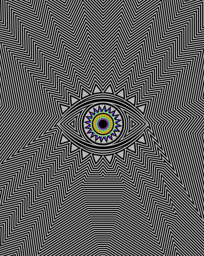 42 ilusões psicodélicas incríveis por este artista: Rola a tela e surpreenda-se! 31