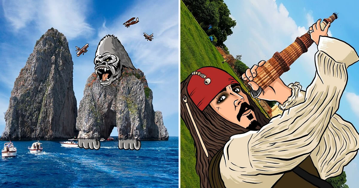 Artista transforma imagens em ilustrações criativas de uma forma única! (42 fotos)