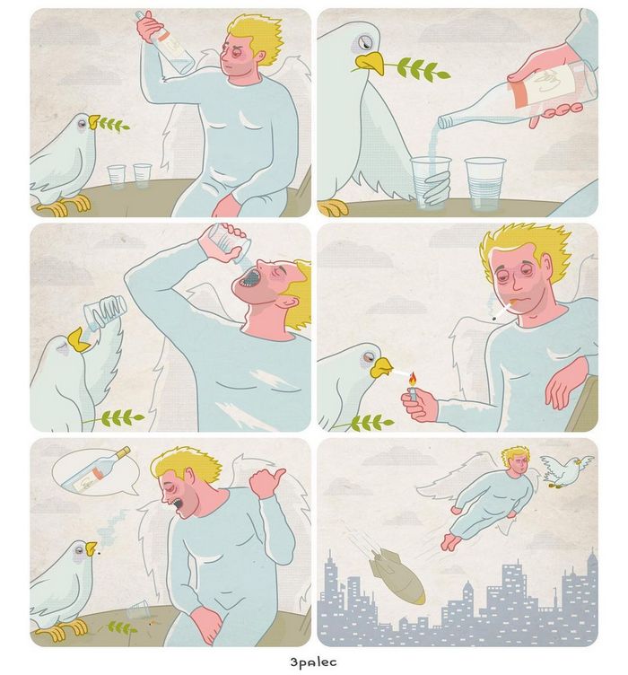 22 tirinhas vão te fazer rir muito! Prepare-se para surpresas e muito humor negro! 6