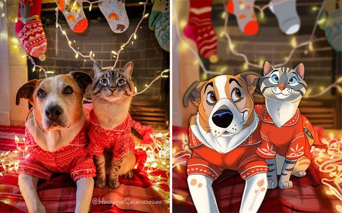 Transformação Disney: Fotos incríveis de animais de estimação! (22 fotos) 3