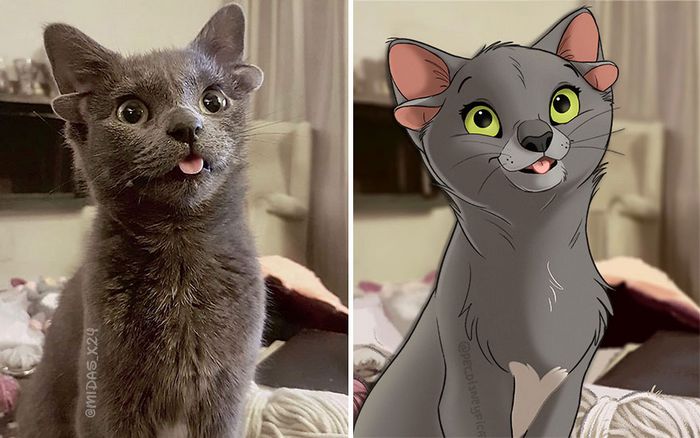 Transformação Disney: Fotos incríveis de animais de estimação! (22 fotos) 21