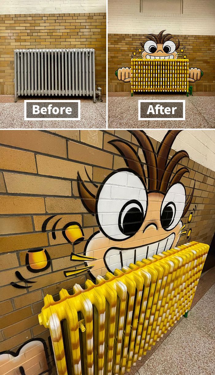 Artista de rua transmuta 30 objetos comuns em fantásticas obras de arte 11 Artista de rua transmuta 30 objetos comuns em fantásticas obras de arte 11
