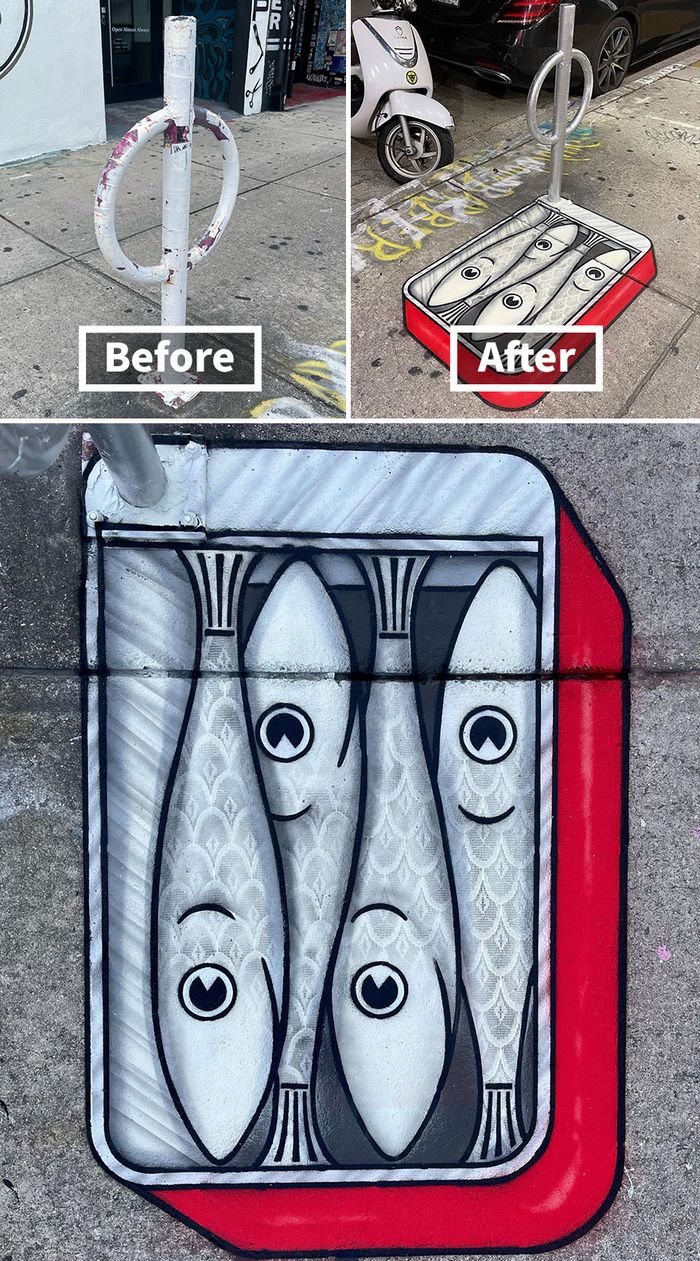 Artista de rua transmuta 30 objetos comuns em fantásticas obras de arte 21 Artista de rua transmuta 30 objetos comuns em fantásticas obras de arte 21