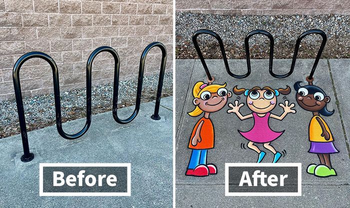 Artista de rua transmuta 30 objetos comuns em fantásticas obras de arte 24 Artista de rua transmuta 30 objetos comuns em fantásticas obras de arte 24