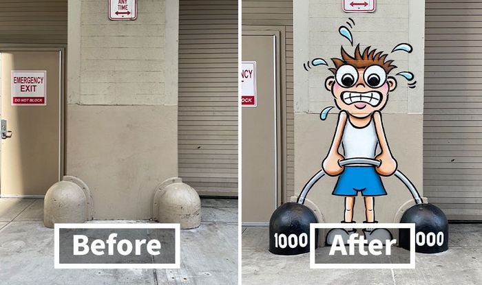 Artista de rua transmuta 30 objetos comuns em fantásticas obras de arte 25 Artista de rua transmuta 30 objetos comuns em fantásticas obras de arte 25