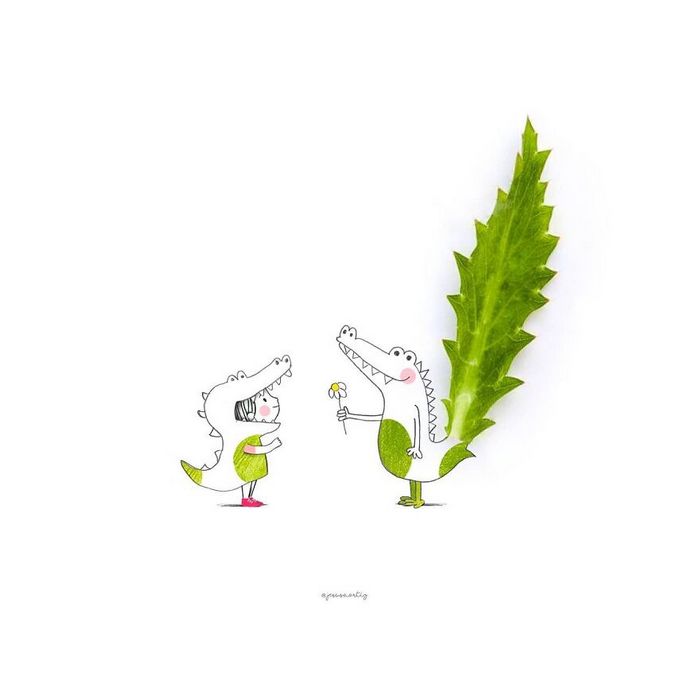 Artista transforma 36 ilustrações em realidade usando objetos do cotidiano 5