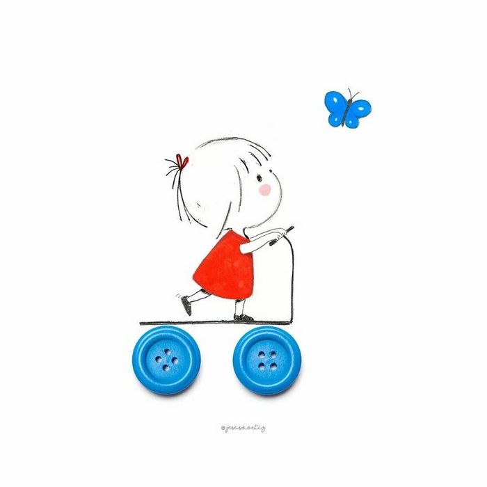 Artista transforma 36 ilustrações em realidade usando objetos do cotidiano 30