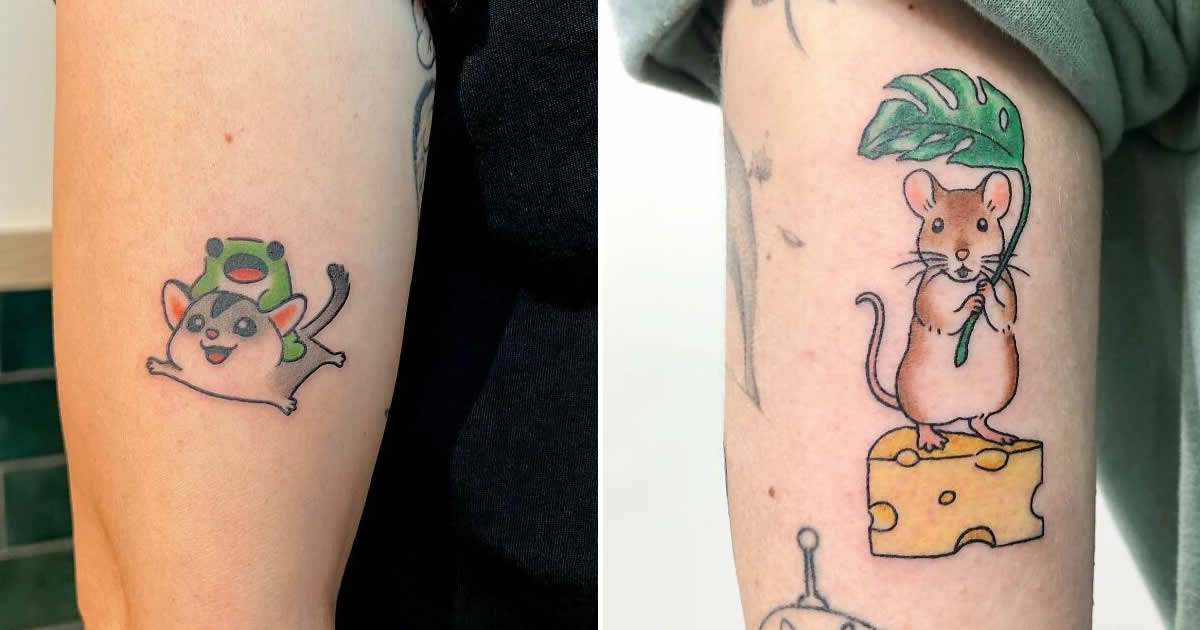 Encantadoras tatuagens: Animais fofos e criaturas em 32 obras de arte!