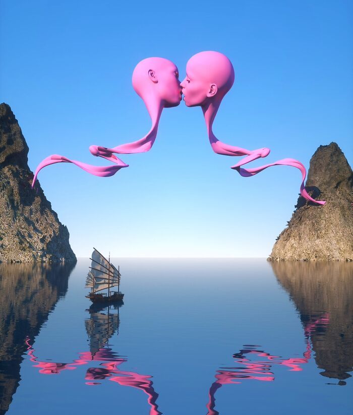 Encante-se com o universo digital de Chad Knight: 40 esculturas 3D surreais 5