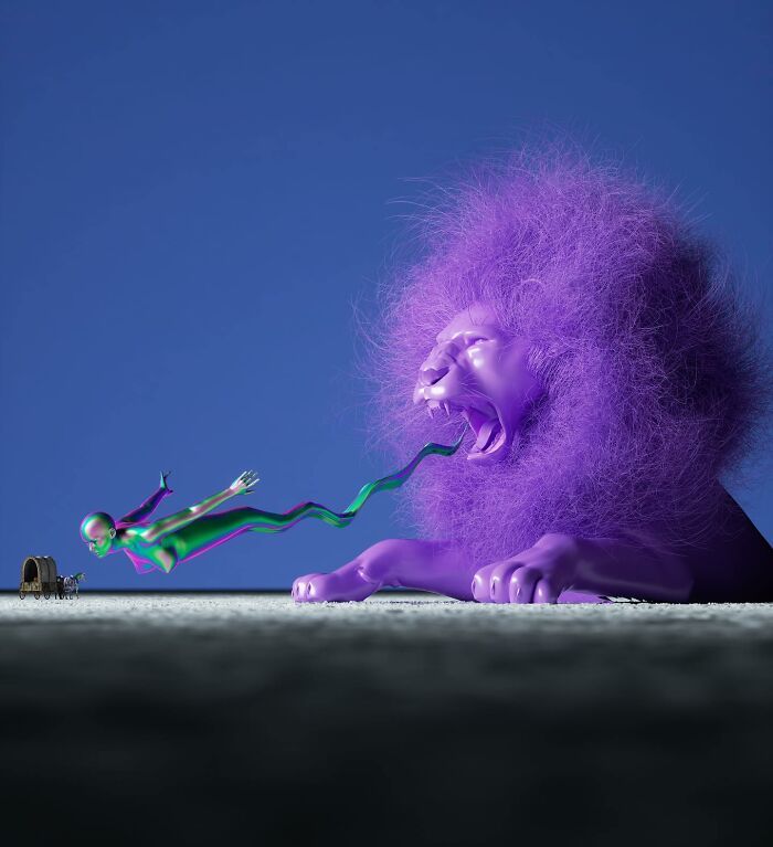 Encante-se com o universo digital de Chad Knight: 40 esculturas 3D surreais 11